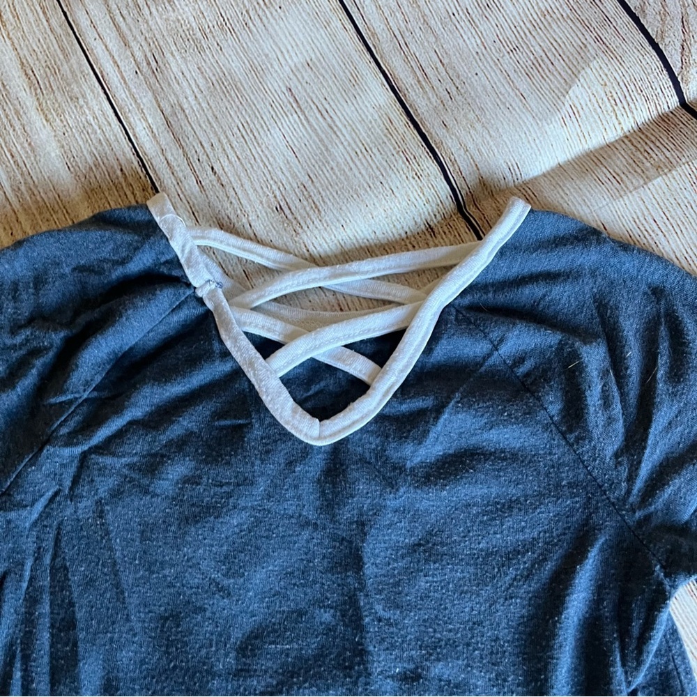 Girl’s Radiate Positive Vibes Ringer Tee size S - Picture 4 of 5